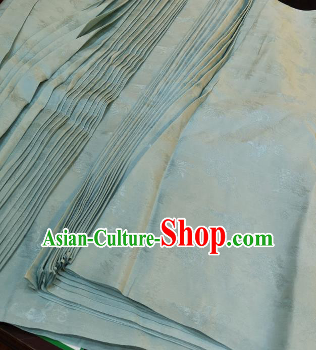 Chinese Traditional Jacquard Butterfly Design Pattern Light Blue Silk Fabric Cheongsam Mulberry Silk Drapery Chinese Traditional Jacquard Butterfly Design Pattern Light Blue Silk Fabric Cheongsam Mulberry Silk Drapery