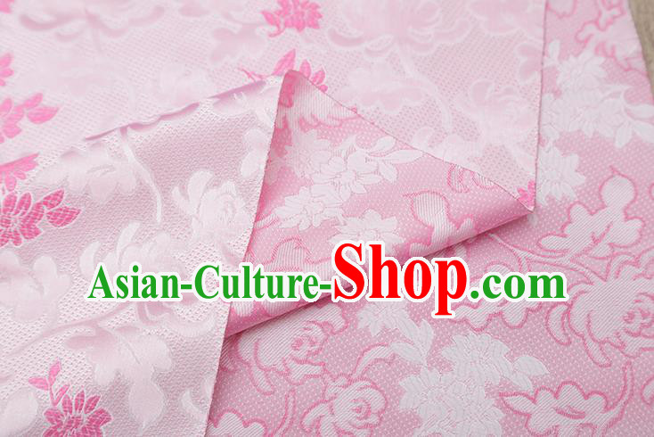 Chinese Traditional Jacquard Pattern Pink Brocade Fabric Cheongsam Tapestry Drapery Chinese Traditional Jacquard Pattern Pink Brocade Fabric Cheongsam Tapestry Drapery