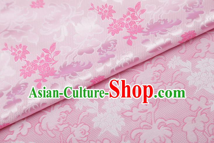 Chinese Traditional Jacquard Pattern Pink Brocade Fabric Cheongsam Tapestry Drapery Chinese Traditional Jacquard Pattern Pink Brocade Fabric Cheongsam Tapestry Drapery