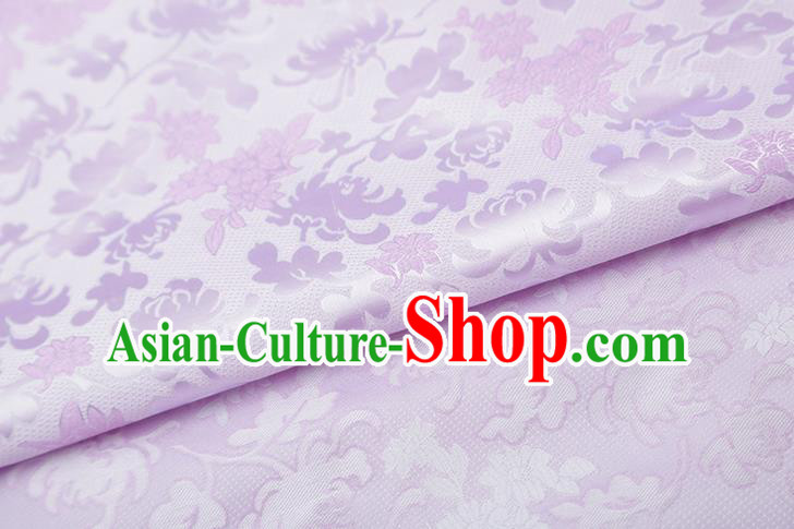 Chinese Traditional Jacquard Pattern Lilac Brocade Fabric Cheongsam Tapestry Drapery Chinese Traditional Jacquard Pattern Lilac Brocade Fabric Cheongsam Tapestry Drapery