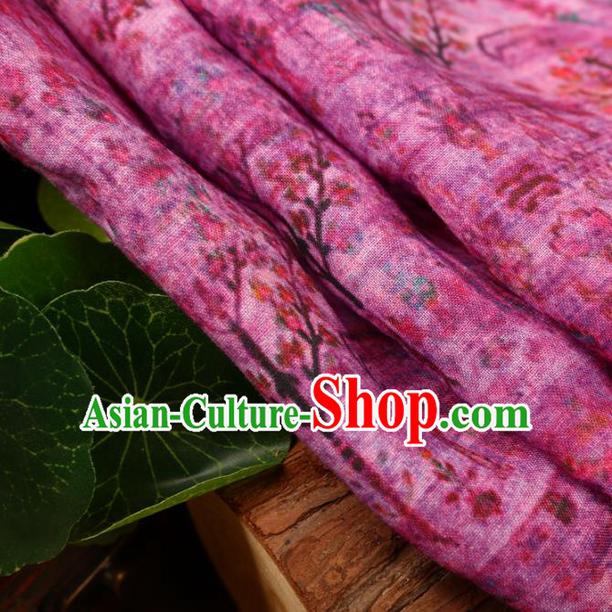 Chinese Traditional Design Pattern Rosy Ramie Fabric Cheongsam Ramee Drapery Chinese Traditional Design Pattern Rosy Ramie Fabric Cheongsam Ramee Drapery