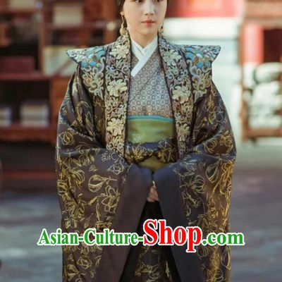 Chinese Ancient Empress Dowager Embroidered Clothing Drama Empress of the Ming Dynasty Sun Ruowei Replica Costumes for Women