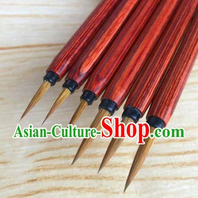 Traditional Chinese Calligraphy Weasel Hair Brush Handmade The Four Treasures of Study Writing Brush Pen