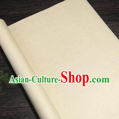 Traditional Chinese Calligraphy Beige Art Paper Handmade The Four Treasures of Study Writing Xuan Paper