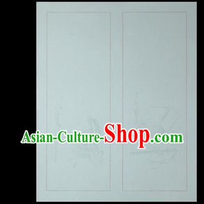 Traditional Chinese Calligraphy Light Green Batik Paper Handmade The Four Treasures of Study Writing Art Paper