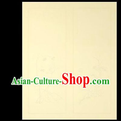 Traditional Chinese Calligraphy Beige Batik Paper Handmade The Four Treasures of Study Writing Art Paper