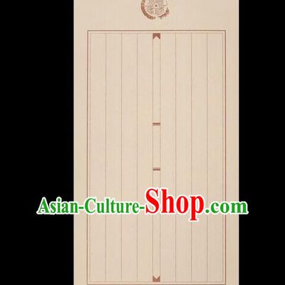 Traditional Chinese Calligraphy Beige Batik Letter Paper Handmade The Four Treasures of Study Writing Art Paper