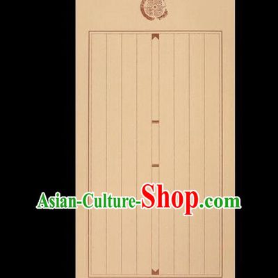 Traditional Chinese Calligraphy Light Brown Batik Letter Paper Handmade The Four Treasures of Study Writing Art Paper