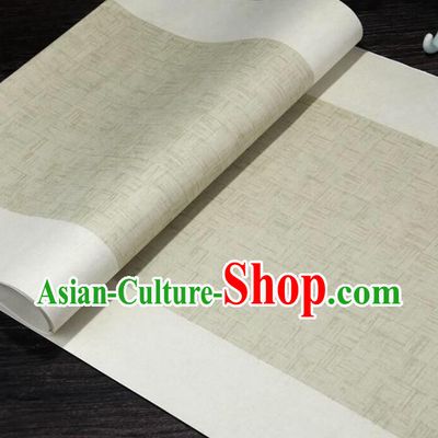 Chinese Traditional Pattern Calligraphy Light Green Art Paper Handmade Couplet Writing Xuan Paper