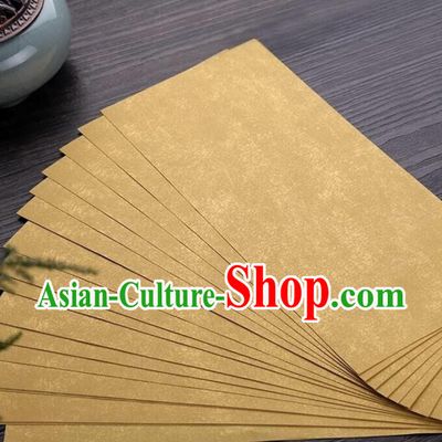 Traditional Chinese Ginger Letter Paper Handmade The Four Treasures of Study Writing Batik Art Paper
