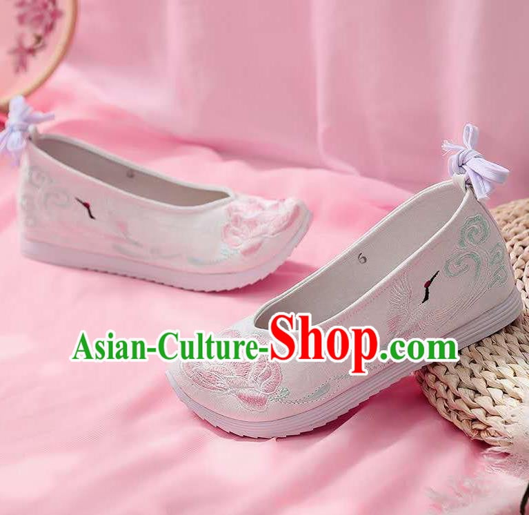 Chinese Embroidered Peony White Shoes Hanfu Shoes Women Shoes Opera Shoes Princess Shoes Chinese Embroidered Peony White Shoes Hanfu Shoes Women Shoes Opera Shoes Princess Shoes