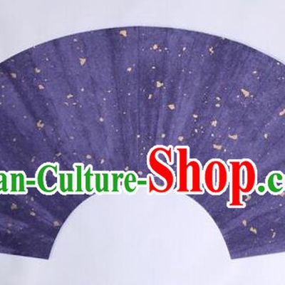 Traditional Chinese Purple Sector Paper Handmade The Four Treasures of Study Writing Fan Art Paper