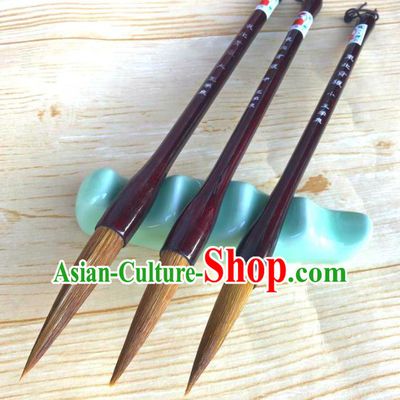 Traditional Chinese Calligraphy Weasel Hair Brush Handmade The Four Treasures of Study Writing Brush Pen