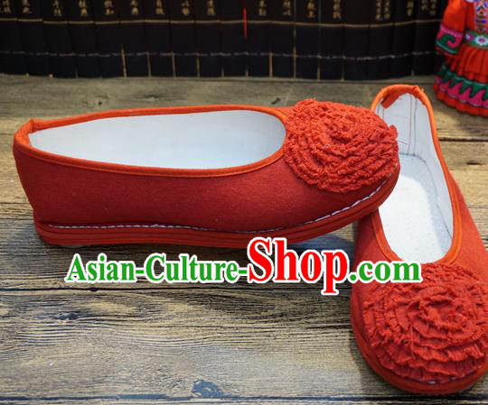 Traditional Chinese Red Cloth Shoes National Wedding Shoes Hanfu Shoes for Women Traditional Chinese Red Cloth Shoes National Wedding Shoes Hanfu Shoes for Women