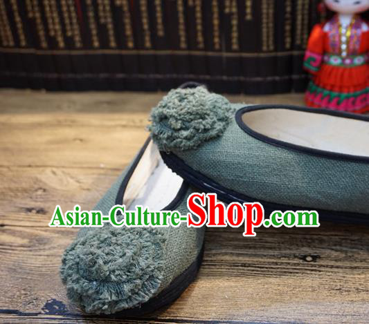 Traditional Chinese Light Green Cloth Shoes National Wedding Shoes Hanfu Shoes for Women Traditional Chinese Light Green Cloth Shoes National Wedding Shoes Hanfu Shoes for Women