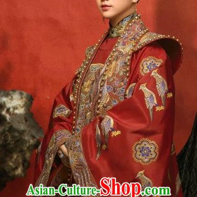 Chinese Ancient Drama Ming Dynasty Imperial Consort Sun Ruowei Tang Wei Replica Costumes and Headpiece Complete Set