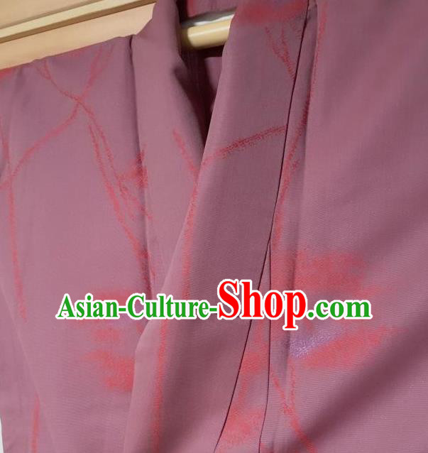 Traditional Japanese Classical Pattern Purplish Red Kimono Japan Yukata Dress Costume for Women Traditional Japanese Classical Pattern Purplish Red Kimono Japan Yukata Dress Costume for Women