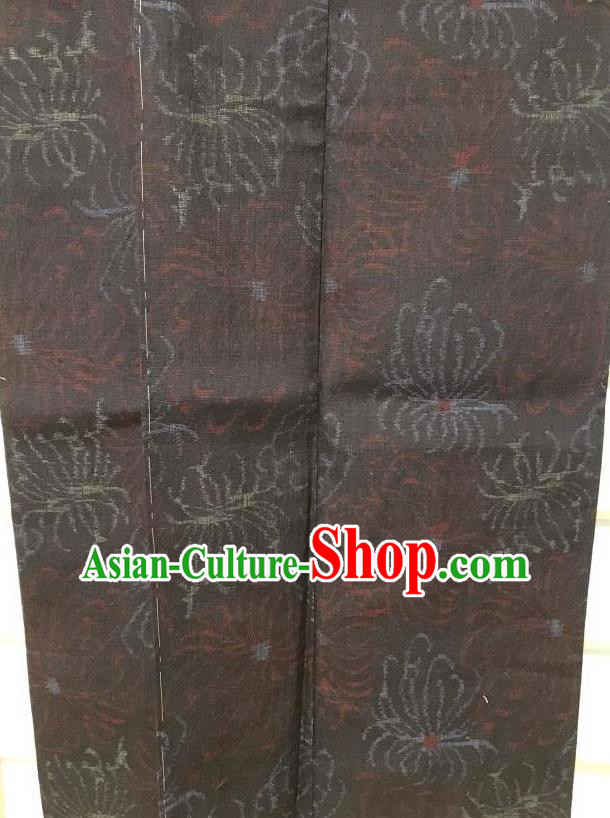 Traditional Japanese Classical Chrysanthemum Pattern Black Kimono Asian Japan Yukata Costume for Men Traditional Japanese Classical Chrysanthemum Pattern Black Kimono Asian Japan Yukata Costume for Men