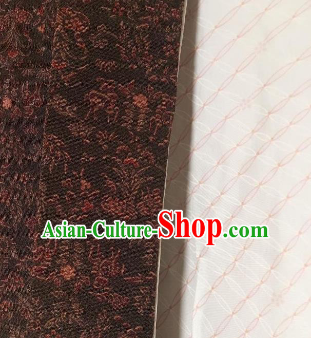 Japanese Traditional Brown Haori Jacket Japan Kimono Overcoat Costume for Men Japanese Traditional Brown Haori Jacket Japan Kimono Overcoat Costume for Men