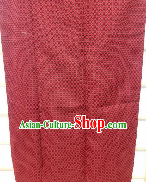 Japanese Traditional Purplish Red Kimono Japan Yukata Dress Costume for Women