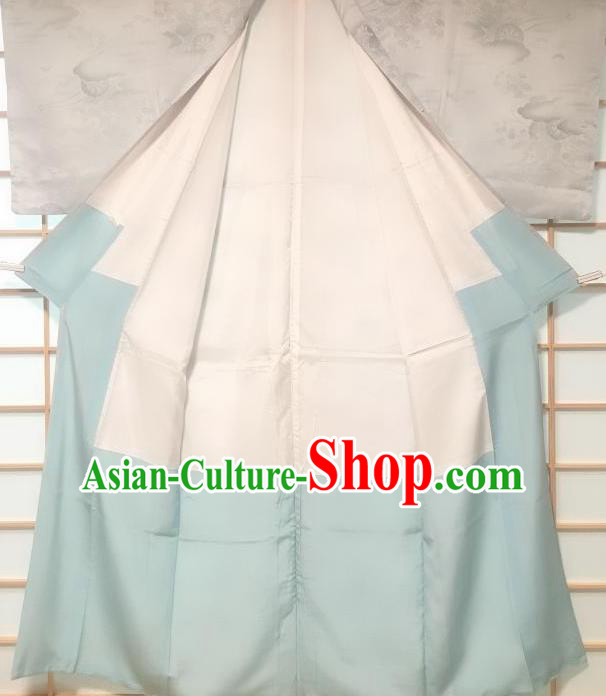 Traditional Japanese Classical Pattern Grey Silk Kimono Japan Yukata Costume for Men Traditional Japanese Classical Pattern Grey Silk Kimono Japan Yukata Costume for Men