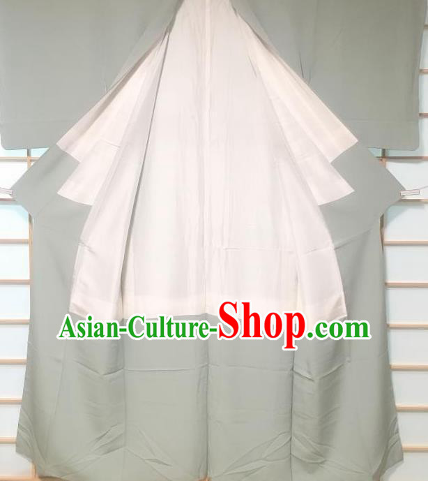 Traditional Japanese Classical Pattern Grey Orthodox Kimono Japan Yukata Costume for Men