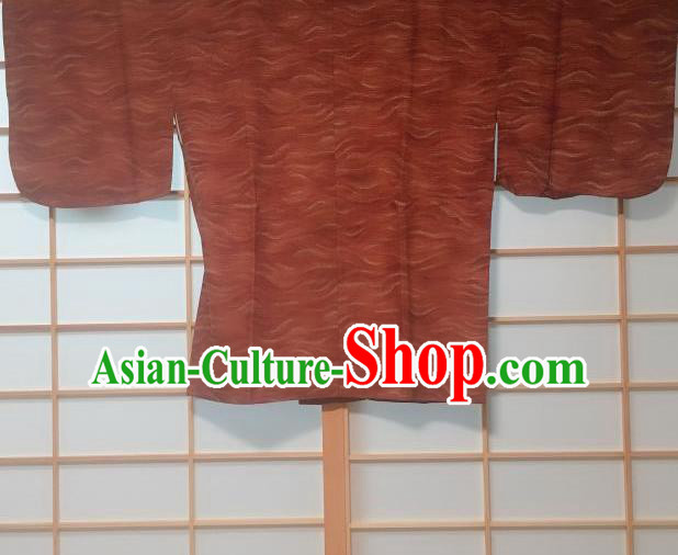 Japanese Traditional Pattern Maroon Haori Jacket Japan Kimono Overcoat Costume for Men Japanese Traditional Pattern Maroon Haori Jacket Japan Kimono Overcoat Costume for Men