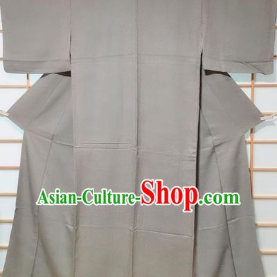 Traditional Japanese Classical Grey Kimono Japan Yukata Costume for Men
