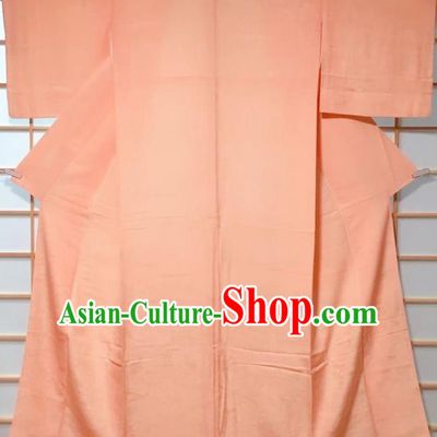 Traditional Japanese Light Pink Iromuji Kimono Japan Classical Pattern Yukata Dress Costume for Women