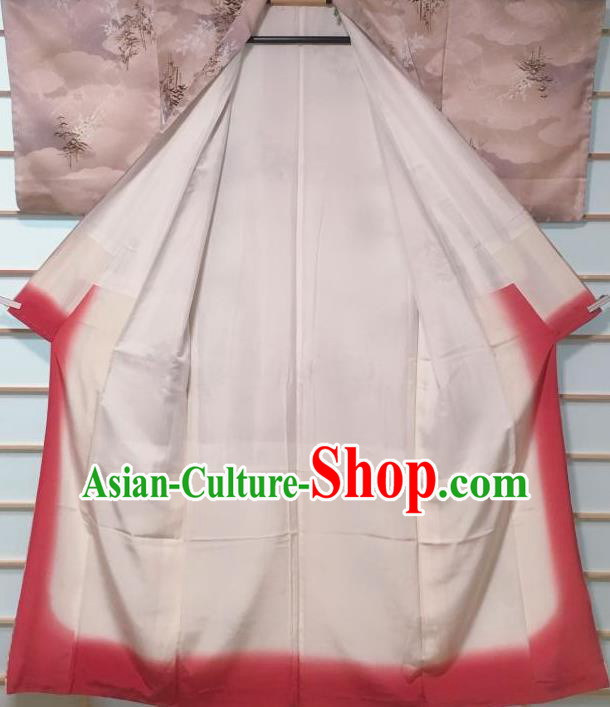 Traditional Japanese Lilac Kimono Japan Classical Tree Pattern Yukata Dress Costume for Women Traditional Japanese Lilac Kimono Japan Classical Tree Pattern Yukata Dress Costume for Women