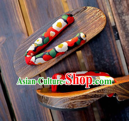 Traditional Japanese Opal Pattern Navy Geta Slippers Asian Japan Clogs Shoes for Women Traditional Japanese Opal Pattern Navy Geta Slippers Asian Japan Clogs Shoes for Women
