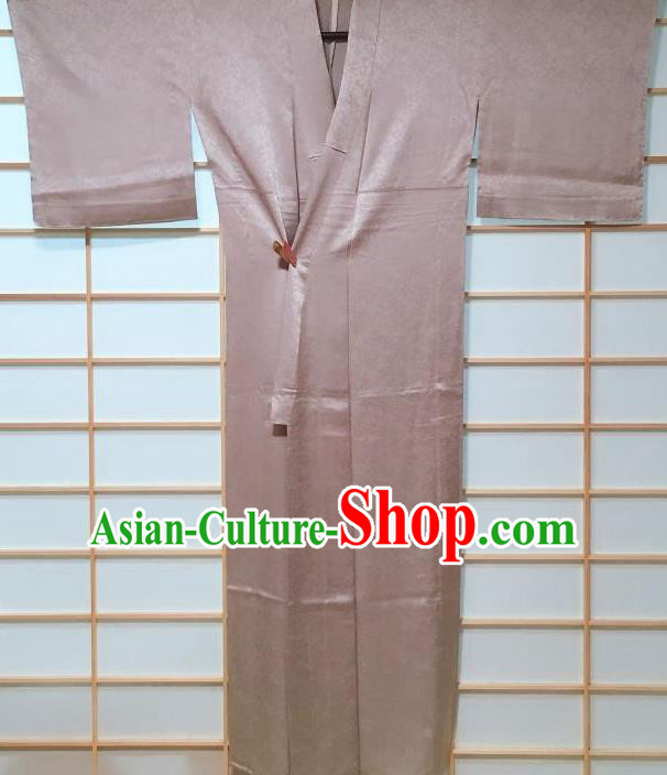 Traditional Japanese Grey Iromuji Kimono Japan Classical Pattern Yukata Dress Costume for Women Traditional Japanese Grey Iromuji Kimono Japan Classical Pattern Yukata Dress Costume for Women