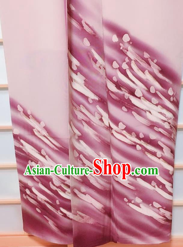 Traditional Japanese Pink Tsukesage Kimono Japan Classical Pattern Yukata Dress Costume for Women Traditional Japanese Pink Tsukesage Kimono Japan Classical Pattern Yukata Dress Costume for Women