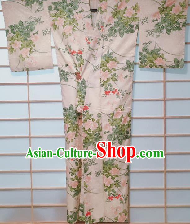 Traditional Japanese Pink Kimono Japan Classical Peony Pattern Yukata Dress Costume for Women Traditional Japanese Pink Kimono Japan Classical Peony Pattern Yukata Dress Costume for Women