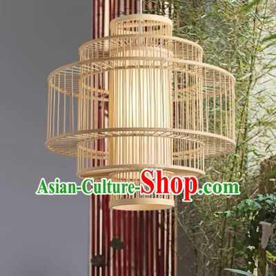 Chinese Traditional Handmade Hanging Lantern Bamboo Weaving Lanterns