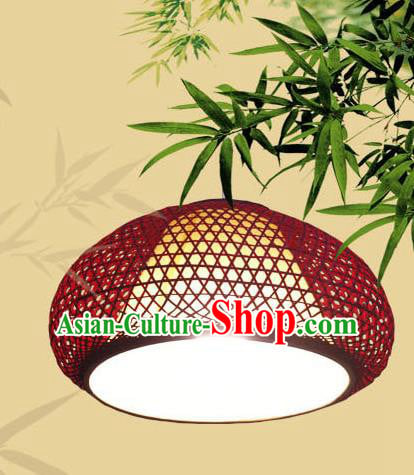 Chinese Traditional Red Bamboo Weaving Hanging Lanterns Handmade Lantern Lamp Chinese Traditional Red Bamboo Weaving Hanging Lanterns Handmade Lantern Lamp