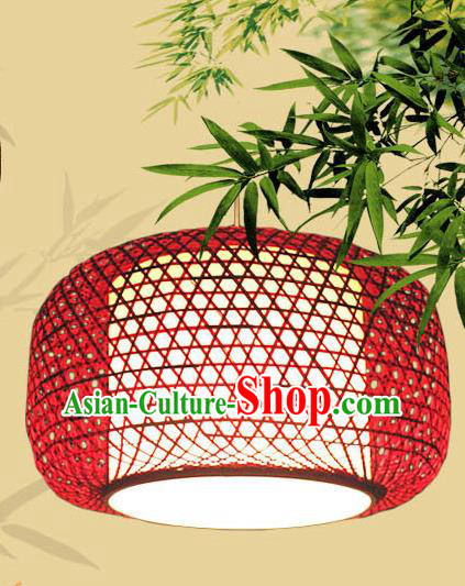 Traditional Chinese Red Bamboo Weaving Hanging Lanterns Handmade Lantern Scaldfish Lamp Traditional Chinese Red Bamboo Weaving Hanging Lanterns Handmade Lantern Scaldfish Lamp