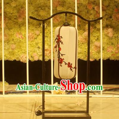 Chinese Traditional Printing Plum Lamp Desk Lanterns Handmade Lantern