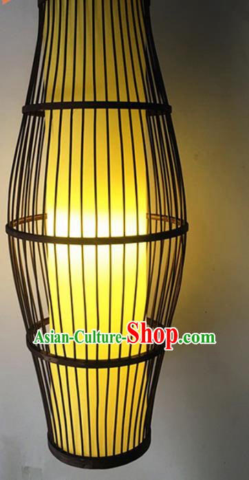 Traditional Chinese Yellow Hanging Lanterns Handmade Lantern Bamboo Art Scaldfish Lamp Traditional Chinese Yellow Hanging Lanterns Handmade Lantern Bamboo Art Scaldfish Lamp