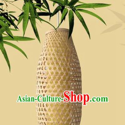 Traditional Chinese Countryside Handmade Hanging Lanterns Palace Lantern Bamboo Art Scaldfish Lamp