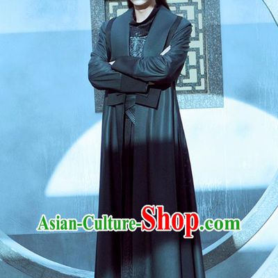 Chinese Drama Joy of Life Ancient Swordsman Qing Yu Nian Fan Xian Replica Costume and Headpiece Complete Set