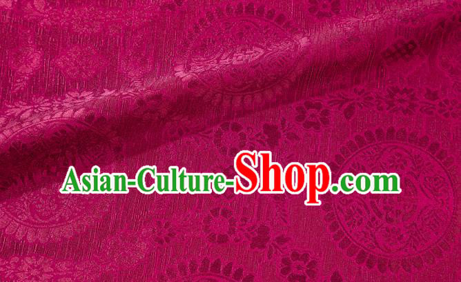 Chinese Classical Auspicious Pattern Design Wine Red Brocade Fabric Asian Traditional Hanfu Satin Material Chinese Classical Auspicious Pattern Design Wine Red Brocade Fabric Asian Traditional Hanfu Satin Material