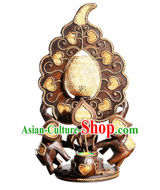 Southeast Asia Traditional Desk Lantern Thailand Handmade Wood Lanterns Southeast Asia Traditional Desk Lantern Thailand Handmade Wood Lanterns