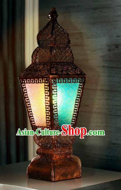 Southeast Asia Traditional Desk Lantern Thailand Handmade Iron Grass Elephant Lanterns Southeast Asia Traditional Desk Lantern Thailand Handmade Iron Grass Elephant Lanterns