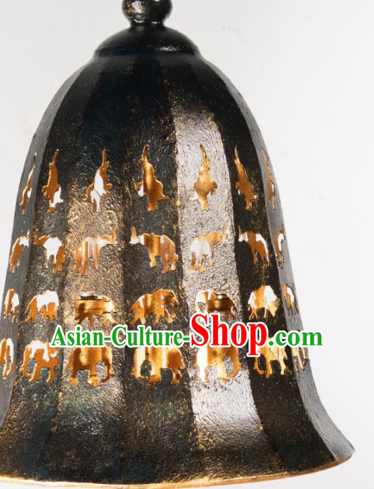Southeast Asia Traditional Floor Lantern Thailand Handmade Iron Bell Lanterns Southeast Asia Traditional Floor Lantern Thailand Handmade Iron Bell Lanterns