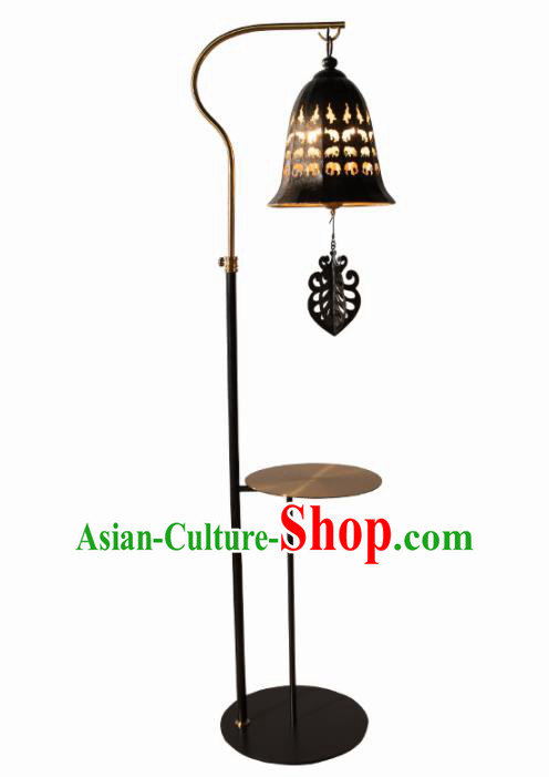 Southeast Asia Traditional Floor Lantern Thailand Handmade Iron Bell Lanterns Southeast Asia Traditional Floor Lantern Thailand Handmade Iron Bell Lanterns