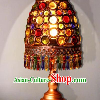Southeast Asia Traditional Desk Lantern Thailand Handmade Grass Lanterns