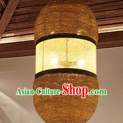 Asian Traditional Rattan Ceiling Lantern Thailand Handmade Lanterns Hanging Lamps
