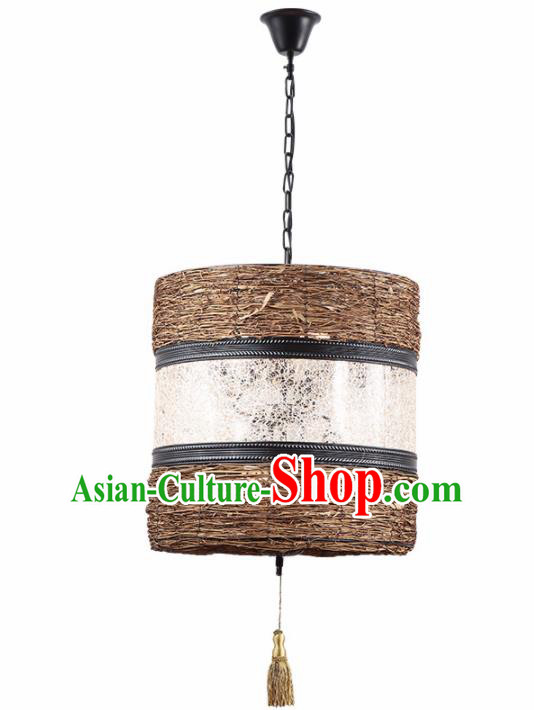 Asian Traditional Straw Weaving Ceiling Lantern Thailand Handmade Lanterns Hanging Lamps Asian Traditional Straw Weaving Ceiling Lantern Thailand Handmade Lanterns Hanging Lamps