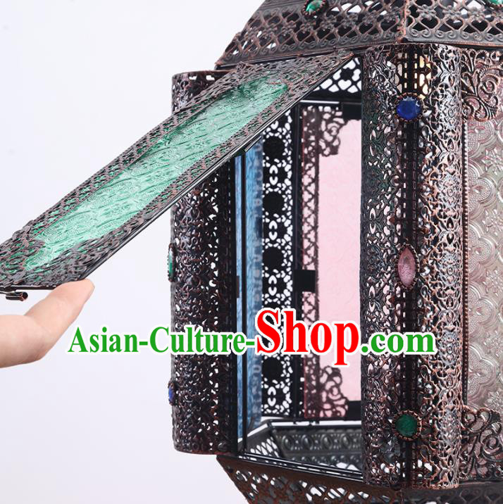 Asian Traditional Iron Grass Ceiling Lantern Thailand Handmade Lanterns Hanging Lamps Asian Traditional Iron Grass Ceiling Lantern Thailand Handmade Lanterns Hanging Lamps